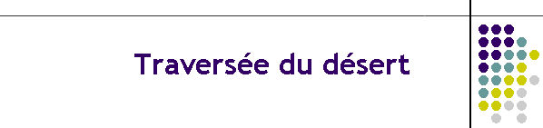 Traverse du dsert