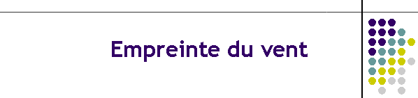 Empreinte du vent